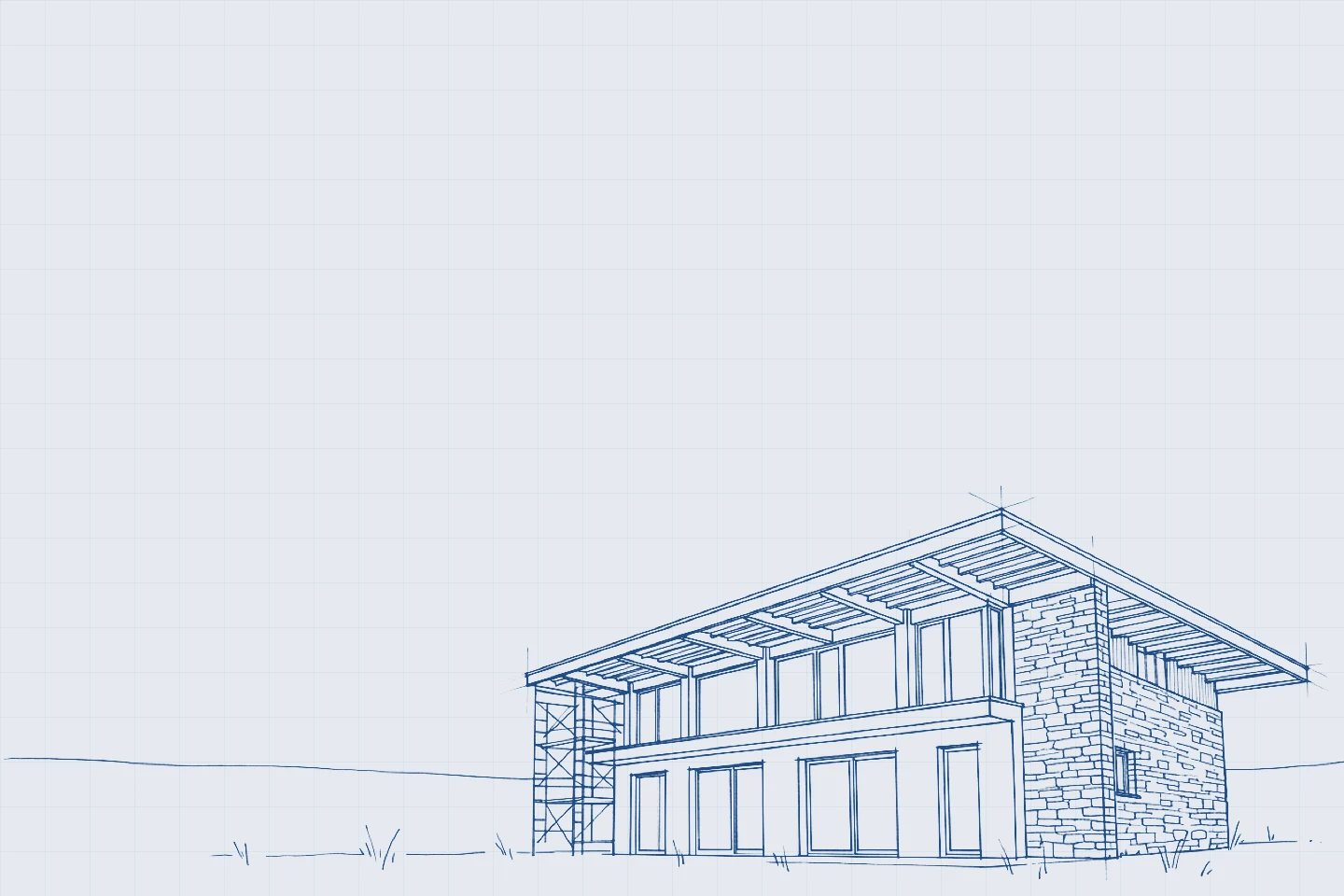 The architect's drawing of the house