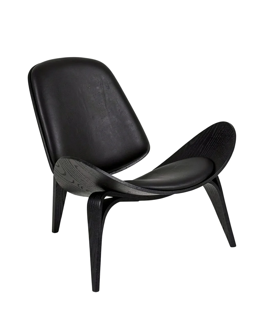 The shell chair in black ash