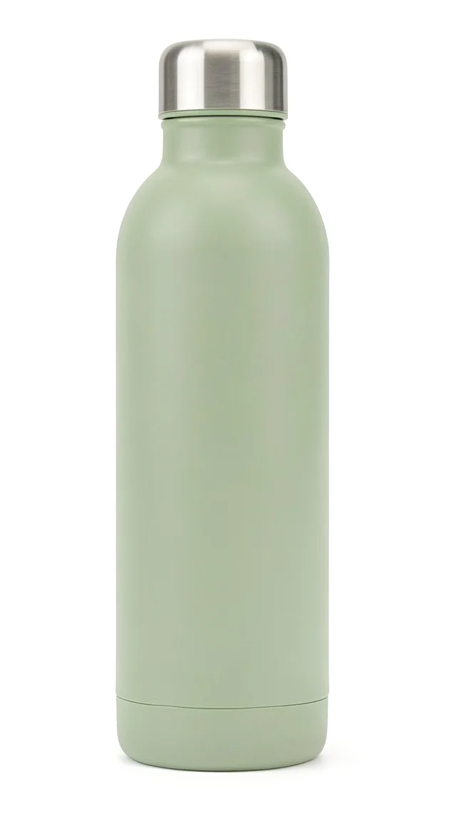 The water bottle in sage green