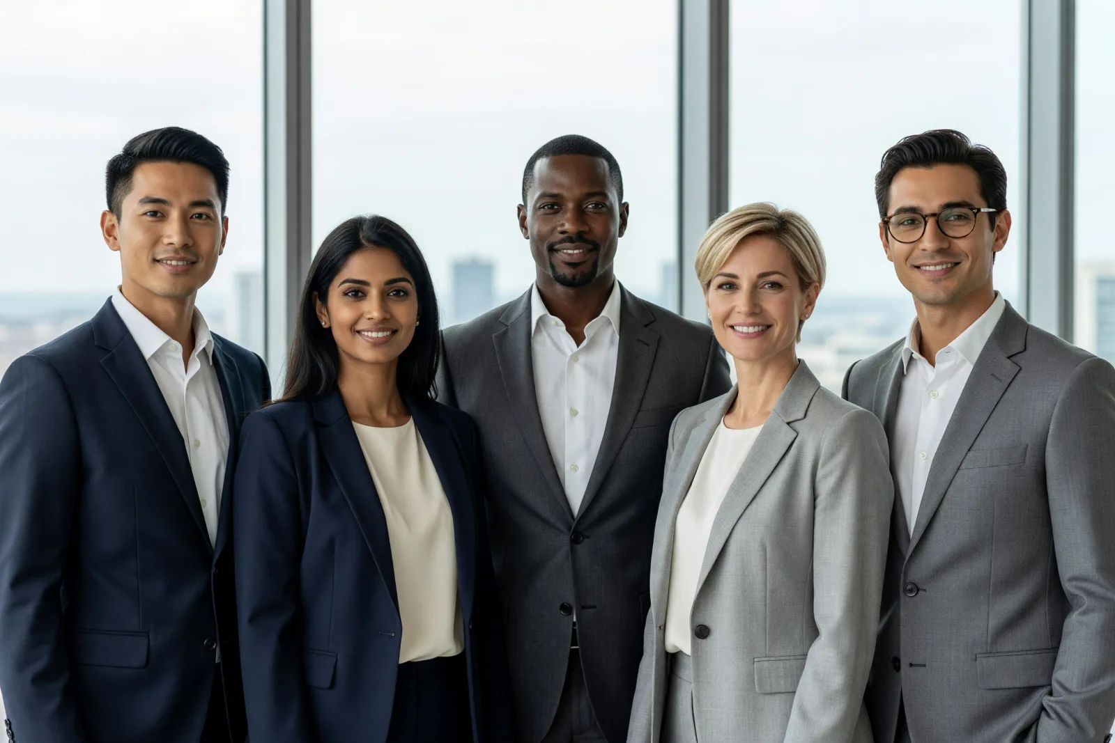 Five of our advisors in the office on Marquette Avenue