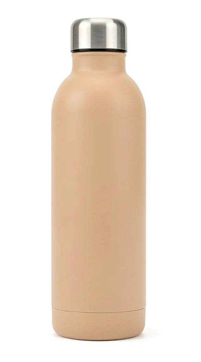 The water bottle in sand