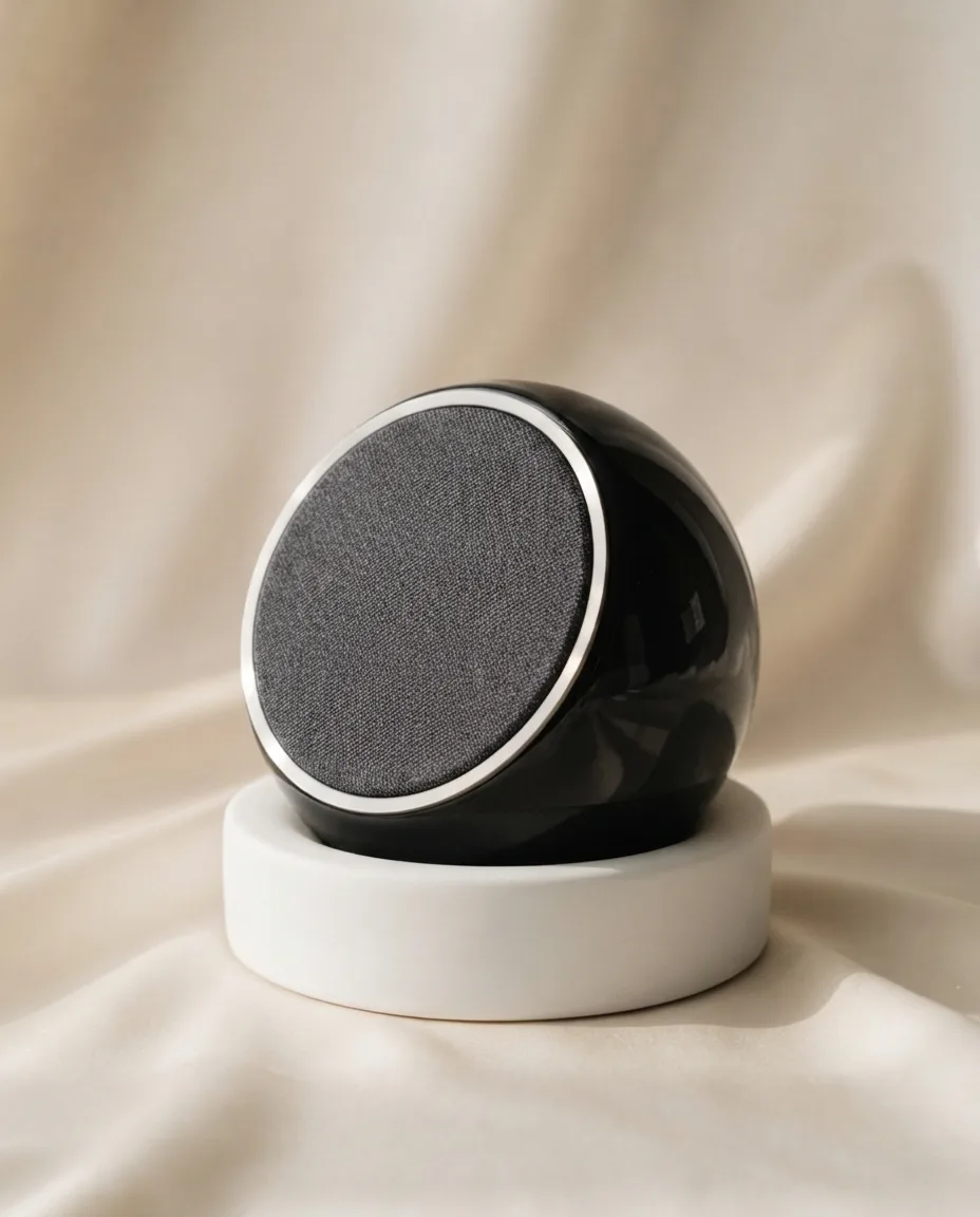 The One in black porcelain and steel
