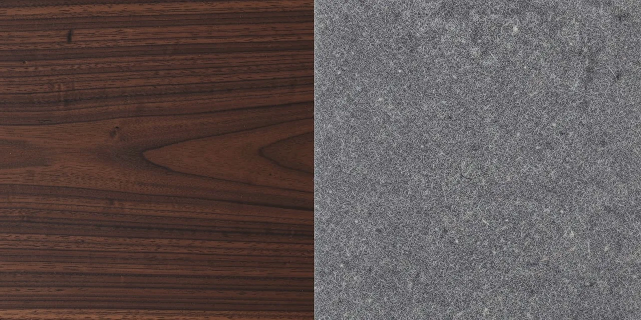 Stone grey felt